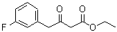 structure of CAS# 221121-36-4, Ethyl 4-(3-Fluorophenyl)-3-Oxobutanoate;4-(3-FLUORO-PHENYL)-3-OXO-BUTYRICACIDETHYLESTER;BENZENEBUTANOIC ACID,3-FLUORO-B-OXO-, ETHYL ESTER;MFCD20502454
