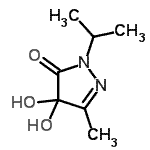 CAS#: 221325-62-8， 4,4-Dihydroxy-2-Isopropyl-5-Methyl-2,4-Dihydro-3H-Pyrazol-3-One