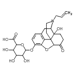 CAS#: 22135-79-1， 17-Allyl-14-hydroxy-6-oxo-4,5-epoxymorphinan-3-yl hexopyranosiduronic acid