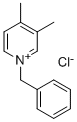 结构式 CAS# 22185-44-0, 3,4-二甲基-1-(苯基甲基)吡啶鎓氯化物