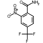 structure of CAS# 22227-55-0, 2-Nitro-4-(Trifluoromethyl)Benzamide;2-Naphthyl 3-piperidinyl ether;2-Nitro-4-(trifluoromethyl)benzamide;2-Nitro-4-trifluoromethylbenzamide