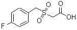 结构式 CAS# 222639-41-0, [(4-氟苄基)磺酰基]乙酸