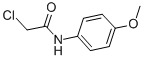 structure of CAS# 22303-36-2, 2-Chloro-N-(4-Methoxyphenyl)-Acetamide;2-Chloro-N-(4-Methoxyphenyl)Ethanamide;N-(P-Methoxyphenyl)Chloroacetamide;Nsc 8373