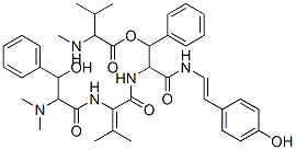 CAS#: 22326-90-5， 3-Methyl-2-(Methylamino)Butanoic Acid 1-Phenyl-3-[2-(4-Hydroxyphenyl)Ethenylamino]-3-Oxo-2-[[2-[(3-Hydroxy-3-Phenyl-2-(Dimethylamino)-1-Oxopropyl)Amino]-3-Methyl-1-Oxo-2-Butenyl]Amino]Propyl Ester