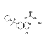 CAS#: 223671-05-4， 1-[4-Chloro-7-(1-Pyrrolidinylsulfonyl)-1-Isoquinolinyl]Guanidine Hydrochloride (1:1)