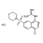 CAS#: 223671-06-5， 1-[4-Chloro-7-(4-Morpholinylsulfonyl)-1-Isoquinolinyl]Guanidine Hydrochloride (1:1)
