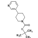 structure of CAS# 223797-47-5, 2-Methyl-2-Propanyl 4-(3-Pyridinyl)-1-Piperidinecarboxylate;1-PIPERAZ<wbr>INECARBOX<wbr>YLICACID,<wbr>4-(3-PYRI<wbr>DINYL)-,1<wbr>,1-DIMETH<wbr>YLETHYLES<wbr>TER