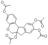 CAS#: 2241-61-4， (3,9,10-Triacetyloxy-7,11b-Dihydro-6H-Indeno[2,1-c]Chromen-6alpha-Yl) Acetate