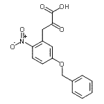 结构式 CAS# 22424-59-5, 3-[5-(苄氧基)-2-硝基苯基]-2-氧代丙酸