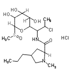 CAS#: 22431-46-5， 1,5-Anhydro-1-{2-Chloro-1-[(1-Methyl-4-Propylprolyl)Amino]Propyl}-5-(Methylsulfinyl)Pentitol Hydrochloride (1:1)