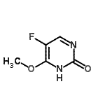 structure of CAS# 22462-35-7, 5-Fluoro-6-Methoxy-2(1H)-Pyrimidinone;5-fluoro-4-methoxypyrimidin-2(1H)-one;5-fluoro-6-methoxy-2(1H)-pyrimidinone;5-fluoro-6-methoxypyrimidin-2(1H)-one