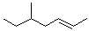structure of CAS# 22487-87-2, (2E)-5-Methyl-2-Heptene;(2E)-5-Methyl-2-heptene;(2E)-5-Methyl-2-heptene #;2-Heptene, 5-methyl-, trans