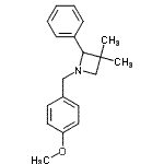 CAS#: 22606-98-0， 1-(4-Methoxybenzyl)-3,3-Dimethyl-2-Phenylazetidine