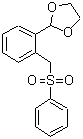 structure of CAS# 226089-80-1, 2-{2-[(Phenylsulfonyl)Methyl]Phenyl}-1,3-Dioxolane;2-[2-(Phenylsulfonylmethyl)phenyl]-1,3-dioxolane