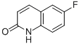 structure of CAS# 22614-75-1, 6-Fluoro-2(1H)-Quinolinone;2(1H)-Quinolinone, 6-Fluoro-;6-Fluoro-2-Hydroxyquinoline;6-FLUOROQUINOLIN-2(1H)-ONE