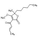 CAS#: 22628-12-2， 3-[(2E)-2-Butenoyl]-5-Hexyl-4-Methoxy-5-Methyl-2(5H)-Furanone