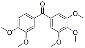 structure of CAS# 22699-97-4, (3,4-Dimethoxyphenyl)(3,4,5-Trimethoxyphenyl)-Methanone;Benzophenone, 3,3',4,4',5-Pentamethoxy-;Methanone, (3,4-Dimethoxyphenyl)(3,4,5-Trimethoxyphenyl)-;Nsc81274