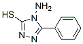 structure of CAS# 22706-11-2, 4-Amino-2,4-Dihydro-5-Phenyl-3H-1,2,4-Triazole-3-Thione;4H-1,2,4-Triazole-3-Thiol, 4-Amino-5-Phenyl-;4-Amino-5-Phenyl-4H-1,2,4-Triazole-3-Thiol;675008_Aldrich