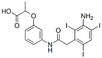 CAS 登录号：22708-54-9， 2-[3-[[2-(3-氨基-2,4,6-三碘-苯基)乙酰基]氨基]苯氧基]丙酸