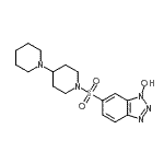 CAS 登录号：227471-63-8， 6-(1,4'-联哌啶-1'-基磺酰基)-1H-苯并三唑-1-醇