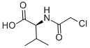 structure of CAS# 2279-16-5, 2-[(2-Chloroacetyl)Amino]-3-Methylbutanoic Acid;2-[(2-Chloroacetyl)Amino]-3-Methyl-Butanoic Acid;2-[(2-Chloro-1-Oxoethyl)Amino]-3-Methylbutanoic Acid;2-[(2-Chloroacetyl)Amino]-3-Methyl-Butyric Acid