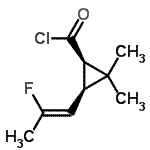 CAS#: 228702-64-5， (1R,3S)-3-[(1Z)-2-Fluoro-1-Propen-1-Yl]-2,2-Dimethylcyclopropanecarbonyl Chloride