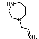 structure of CAS# 229162-11-2, 1-Allyl-1,4-Diazepane;1-(Prop-2-en-1-yl)-1,4-diazepane;1-Allyl-[1,4]diazepane;MFCD09951282