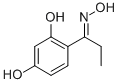 structure of CAS# 22919-58-0, 2',4'-Dihydroxypropiophenone Oxime;(4Z)-3-Hydroxy-4-[1-(Hydroxyamino)Propylidene]-1-Cyclohexa-2,5-Dienone;1-Propanone, 1-(2,4-Dihydroxyphenyl)-, Oxime;2,4-Dihydroxypropiophenone Oxime