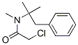 structure of CAS# 2293-55-2, 2-Chloro-N-Methyl-N-(2-Methyl-1-Phenylpropan-2-Yl)Acetamide;2-Chloro-N-(1,1-Dimethyl-2-Phenyl-Ethyl)-N-Methyl-Acetamide;2-Chloro-N-(1,1-Dimethyl-2-Phenylethyl)-N-Methylacetamide;2-Chloro-N-Methyl-N-(2-Methyl-1-Phenyl-Propan-2-Yl)Ethanamide