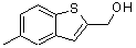structure of CAS# 22962-49-8, (5-Methyl-1-Benzothiophen-2-Yl)Methanol;(5-methylbenzo[b]thiophen-2-yl)methan-1-ol;(5-methylbenzo[b]thiophen-2-yl)methanol;(5-Methyl-benzo[b]thiophen-2-yl)-methanol