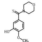 CAS#: 23015-41-0， (3-Hydroxy-4-Methoxyphenyl)(4-Morpholinyl)Methanethione