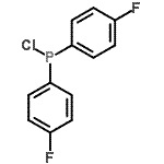 结构式 CAS# 23039-97-6, 二(4-氟苯基)亚膦基氯化物