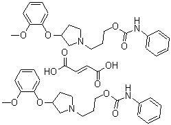 CAS#: 23044-19-1， But-2-Enedioic Acid, 3-[3-(2-Methoxyphenoxy)Pyrrolidin-1-Yl]Propyl N-Phenylcarbamate