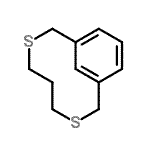 structure of CAS# 23088-83-7, 3,7-Dithiabicyclo[7.3.1]Trideca-1(13),9,11-Triene
