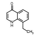 structure of CAS# 23096-83-5, 8-Ethyl-4(1H)-Quinolinone;8-Ethyl-4-quinolinol