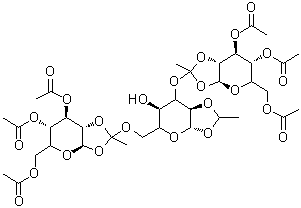 CAS#: 230963-26-5， O-3,4,6-Tri-O-acetyl--D-mannopyranosylethylidyne-(1-23)-O-[3,4,6-tri-O-acetyl--D-mannopyranosylethylidyne-(1-26)]-1,2-O-ethylidene--D-mannopyranose