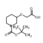 CAS#: 231622-09-6， [(1-{[(2-Methyl-2-Propanyl)Oxy]Carbonyl}-3-Piperidinyl)Oxy]Acetic Acid