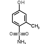 structure of CAS# 23202-51-9, 4-Hydroxy-2-Methylbenzenesulfonamide;4-hydroxy-2-methylbenzenesulfonamide