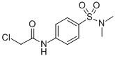 structure of CAS# 23280-39-9, 2-Chloro-4’-(Dimethylsulfamoyl)-Acetanilide;2-Chloro-N-[4-(Dimethylsulfamoyl)Phenyl]Ethanamide;2-Chloro-4'-(Dimethylsulfamoyl)Acetanilide;Acetanilide, 2-Chloro-4'-(Dimethylsulfamoyl)-