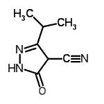 CAS 登录号：23286-56-8， 3-异丙基-5-氧代-4,5-二氢-1H-吡唑-4-甲腈
