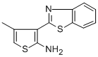 structure of CAS# 232941-00-3, 2-(2-Amino-4-Methylthien-3-Yl)Benzothiazole;2-(2-Amino-4-Methylthien-3-Yl)-1,3-Benzothiazole 97%;3-(1,3-Benzothiazol-2-Yl)-4-Methylthiophene-2-Amine;3-(1,3-BENZOTHIAZOL-2-YL)-4-METHYLTHIOPHEN-2-AMINE