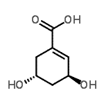 CAS#: 232952-09-9， (3S,5R)-3,5-Dihydroxy-1-Cyclohexene-1-Carboxylic Acid