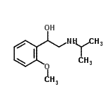structure of CAS# 23299-28-7, 2-(Isopropylamino)-1-(2-Methoxyphenyl)Ethanol;1-(2-methoxyphenyl)-2-[(methylethyl)amino]ethan-1-ol;2-Isopropylamino-1-(2-Methoxy-Phenyl)-Ethanol;2-ISOPROPYLAMINO-1-(2-METHOXYPHENYL)ETHANOL