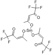 结构式 CAS# 23301-82-8, 三(1,1,1-三氟-2,4-戊烷二酮)-钐