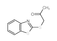 structure of CAS# 23385-34-4, 1-(2-Benzothiazolylthio)-2-Propanone;1-(1,3-Benzothiazol-2-Ylthio)Propan-2-One;1-(1,3-Benzothiazol-2-Ylthio)Acetone;Mls000523578