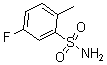 structure of CAS# 2339-57-3, 5-Fluoro-2-Methyl-Benzenesulfonamide;5-Fluoro-2-Methyl-Benzenesulfonamide;Nsc372535