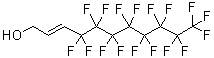 structure of CAS# 2340-84-3, 4,4,5,5,6,6,7,7,8,8,9,9,10,10,11,11,11-Heptadecafluoro-2-Undecen-1-Ol;1H,1H,2H,3H-PERFLUOROUNDEC-2-EN-1-OL;3-(Perfluorooctyl)Prop-2-En-1-Ol 98%;1H,1H,2H,3H-Perfluorodec-2-En-1-Ol