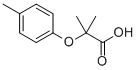 structure of CAS# 23438-11-1, 2-Methyl-2-(4-Methylphenoxy)Propanoic Acid;2-Methyl-2-(4-Methylphenoxy)Propionic Acid;2-Methyl-2-P-Tolyloxy-Propionic Acid;Bas 13531847