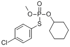 CAS 登录号：2346-99-8， 1-氯-4-(环己基氧基-甲氧基磷酰)硫基苯