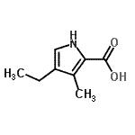 CAS#: 23466-29-7， 4-Ethyl-3-Methyl-1H-Pyrrole-2-Carboxylic Acid
